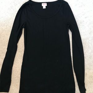 target brand long sleeve black thermal